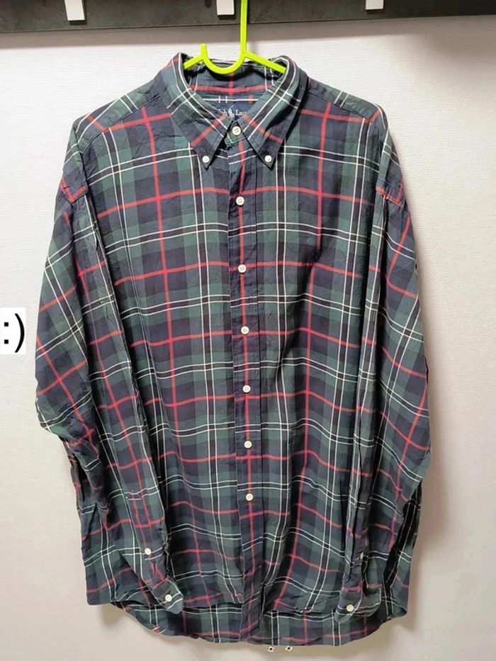 Chemise Ralph Lauren vintage à carreaux – Tendance Y2K - photo numéro 2