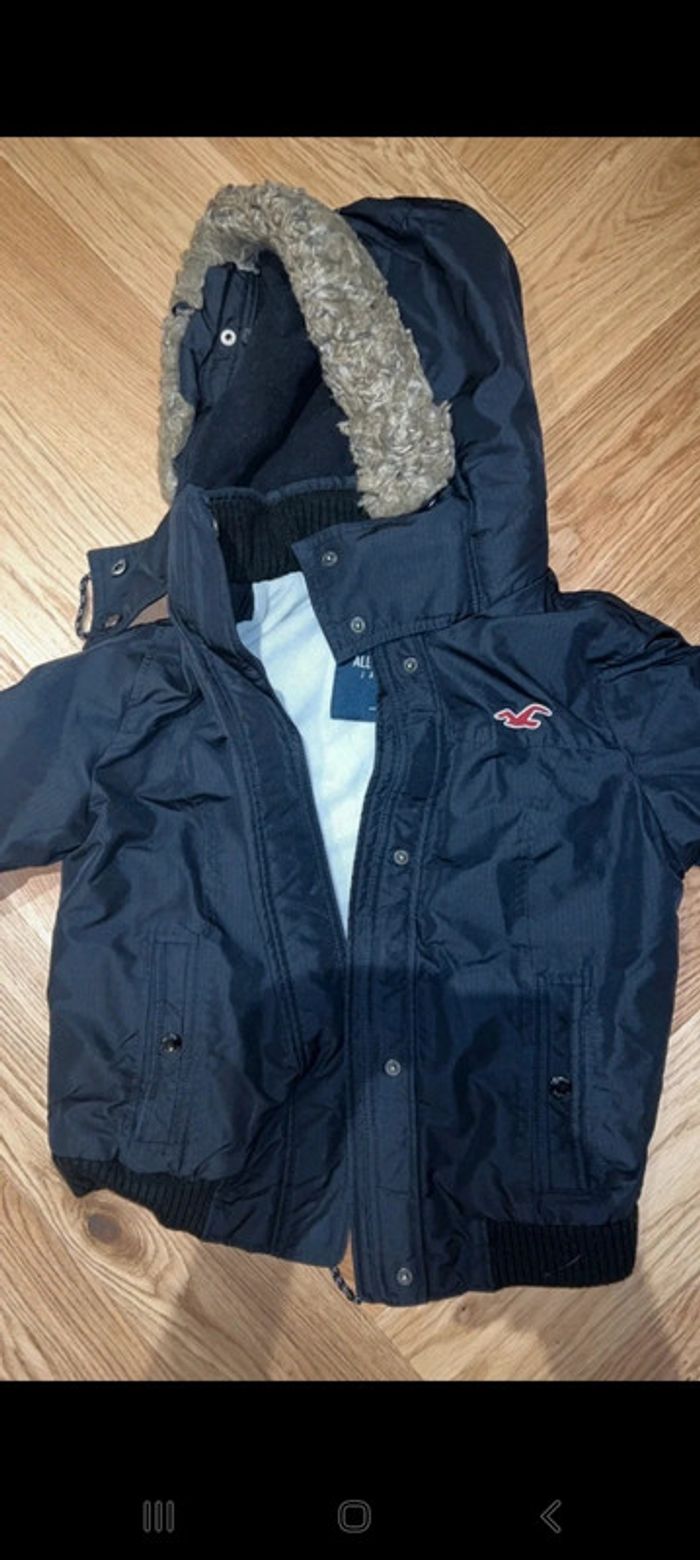 😴blouson parka Hollister T36 Neuf noir