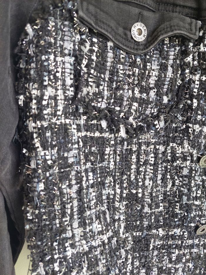 Veste jeans et tweed - photo numéro 5