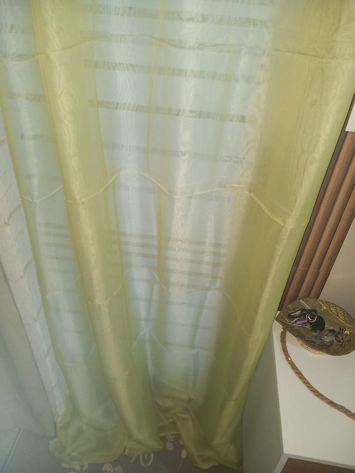 Paires voilages jaune/blanc - photo numéro 6