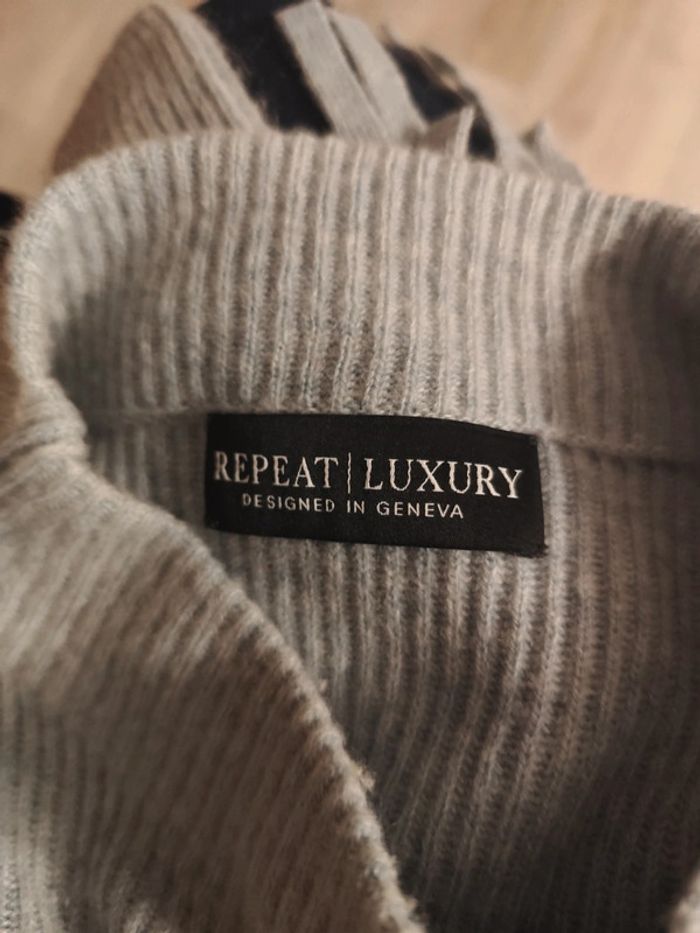 Pull côtelé frange Repeat Luxury - photo numéro 6