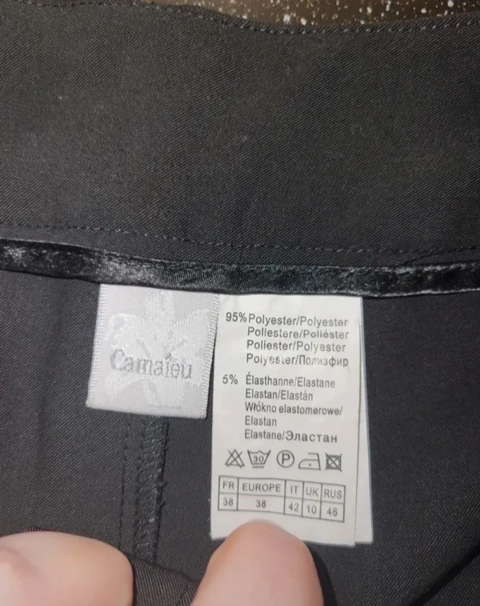 Pantalon évasé tissus camaïeu 38 - photo numéro 4