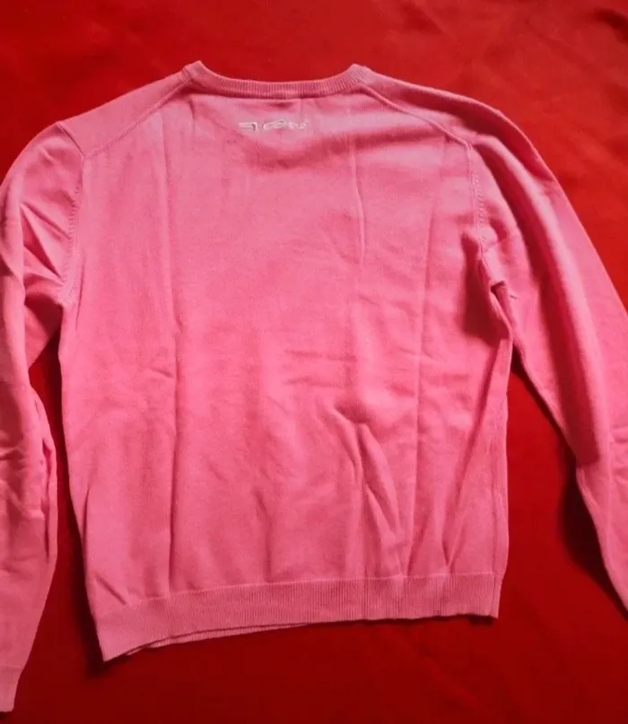 Petit pull col v rose taille 12ans RG512 - photo numéro 4