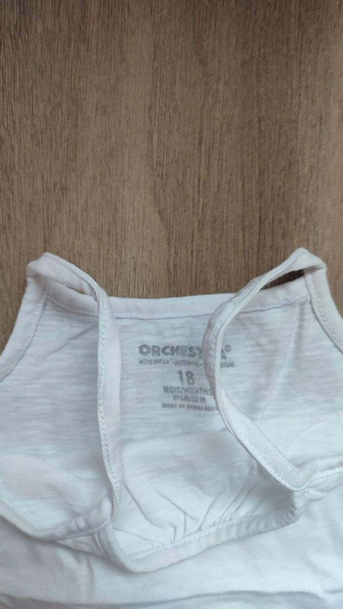 Lots de 2 débardeurs orchestra 18 mois - photo numéro 3