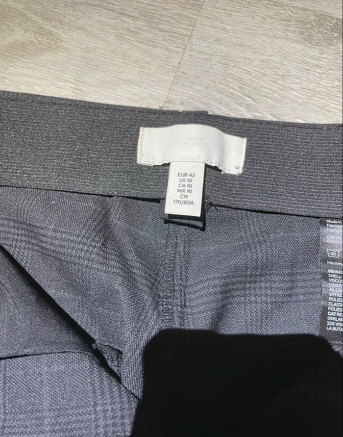 Pantalon à carreaux noir - photo numéro 2