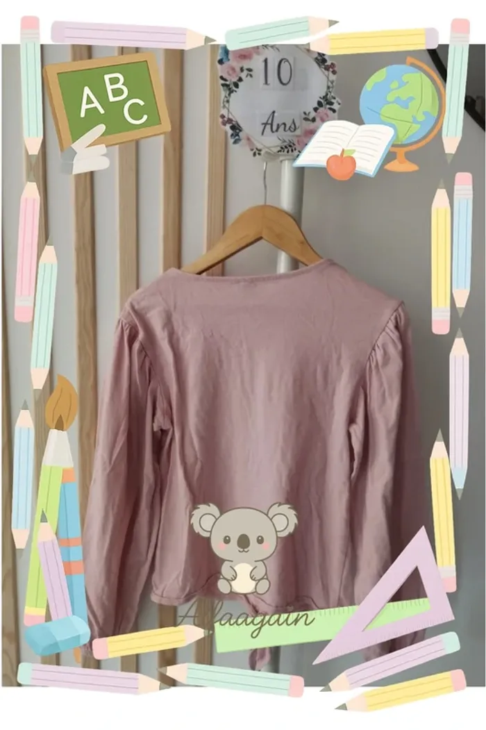 Haut 10ans licorne rose - photo numéro 7