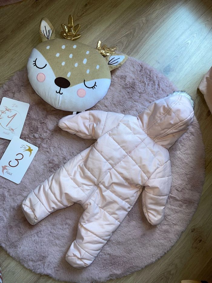 Combinaison chaude 1-3 mois bébé fille obaidi - photo numéro 5