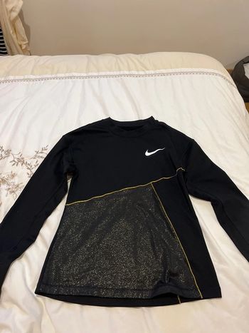 Tee shirt fille manches longues Nike Pro Warm Dry fit