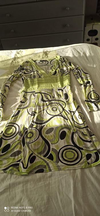 Robe verte vintage t. 38