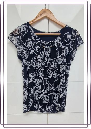 Jolie blouse en voile avec doublure