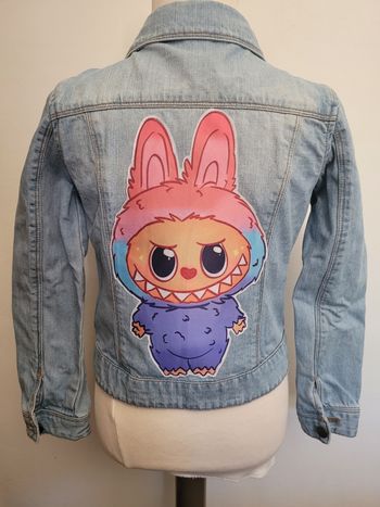 Veste en jeans labubu