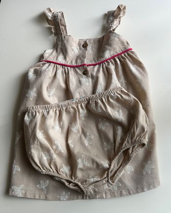 robe été avec bloomer imprimé fleurs taille 23 mois