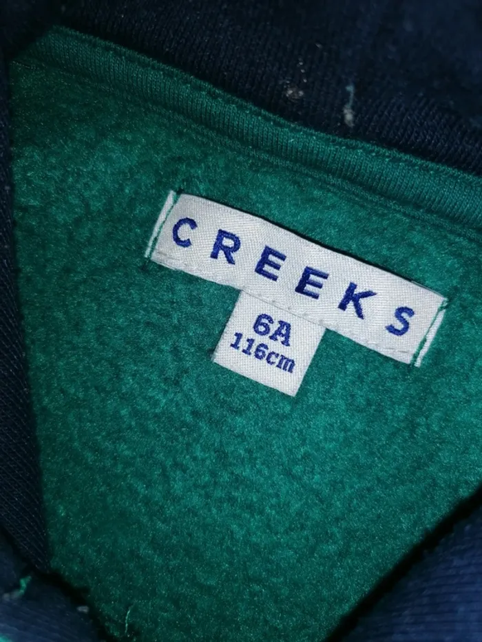 Sweat à capuche vert foncé - Creeks - 5/6 ans - photo numéro 3
