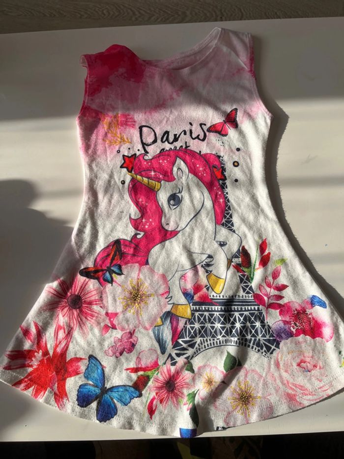 Robe d’été fille licorne