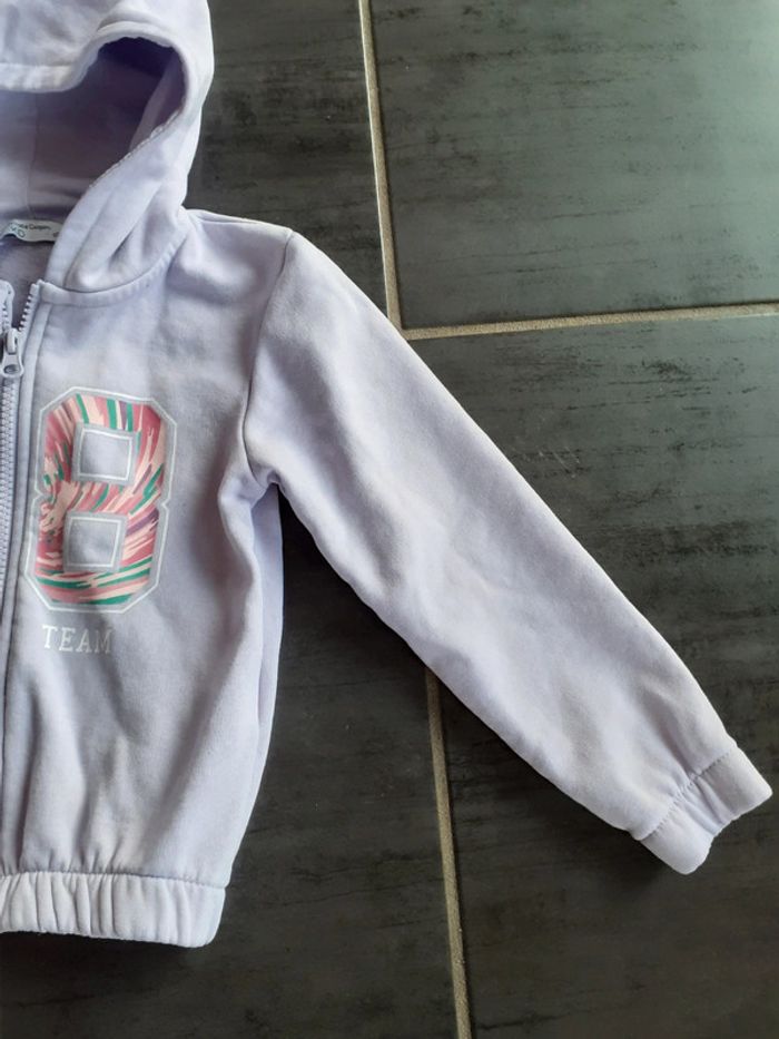 Veste de survêtement fille parme 5 ans - photo numéro 2
