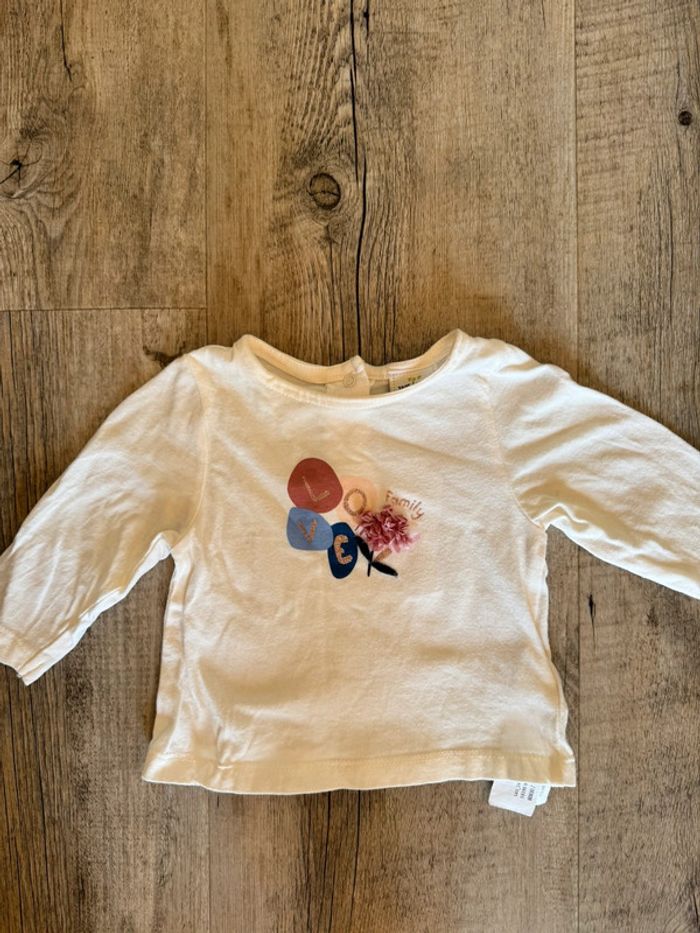 Haut manche longue bébé fille 3 mois