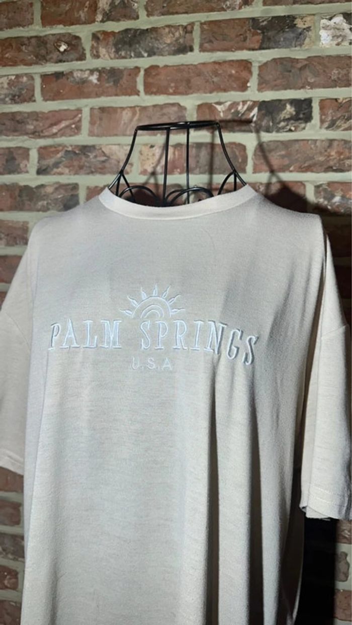 T-shirt beige Palm Springs Usa Shein Taille S / 36 - photo numéro 4