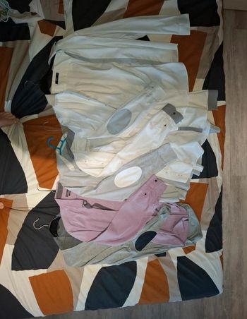 Lot 4 chemise et 1 gilet homme L