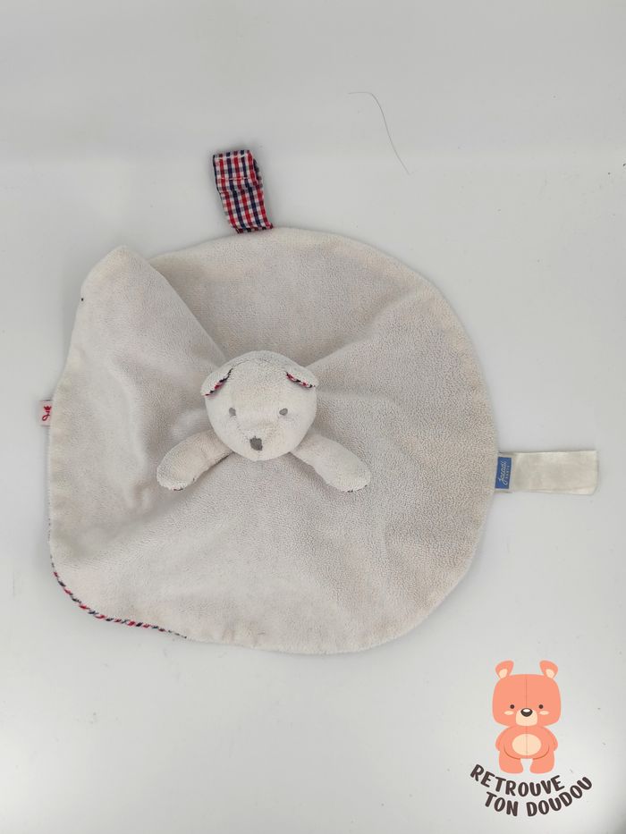 Doudou rond réversible ours chien Jacadi - photo numéro 2