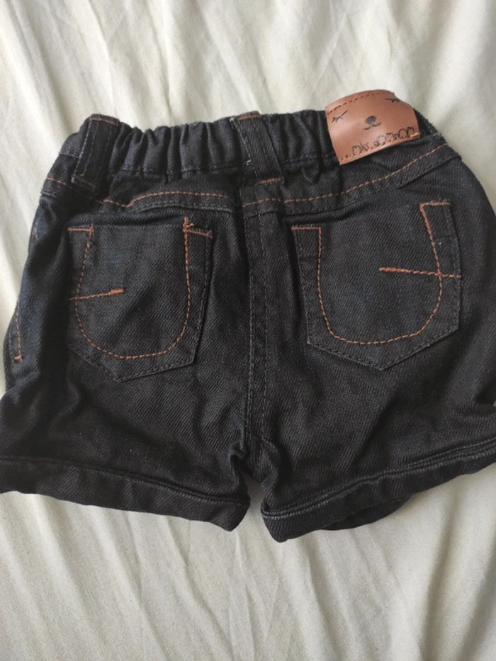 Short en jean noir T3M - photo numéro 2