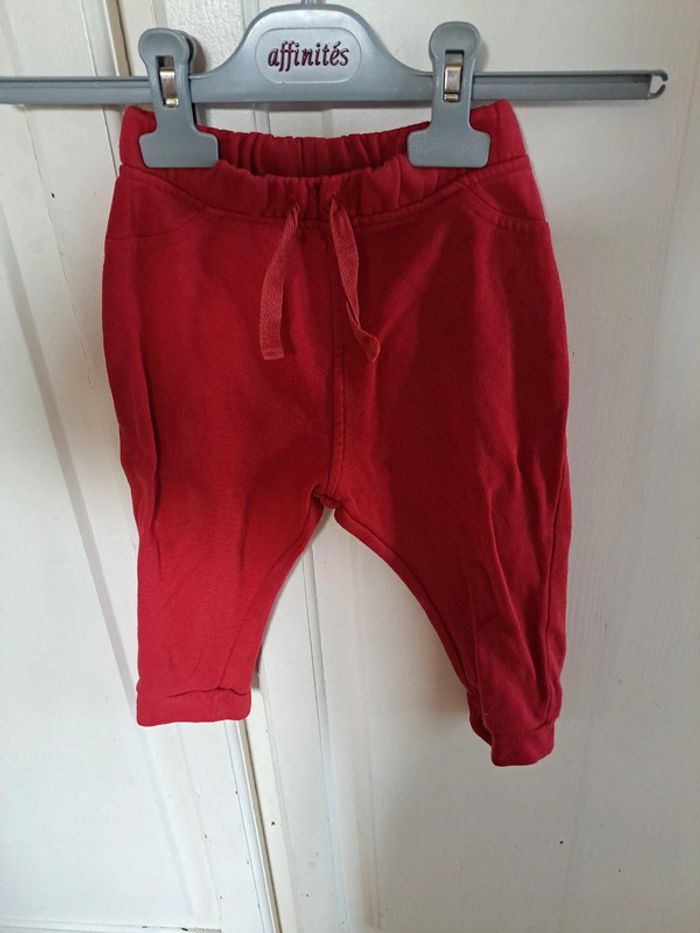 Pantalon souple jogging rouge 24mois pat &ripaton - photo numéro 6
