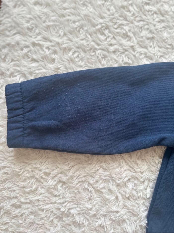 Gilet avec capuche bleu marine 12 mois - photo numéro 2