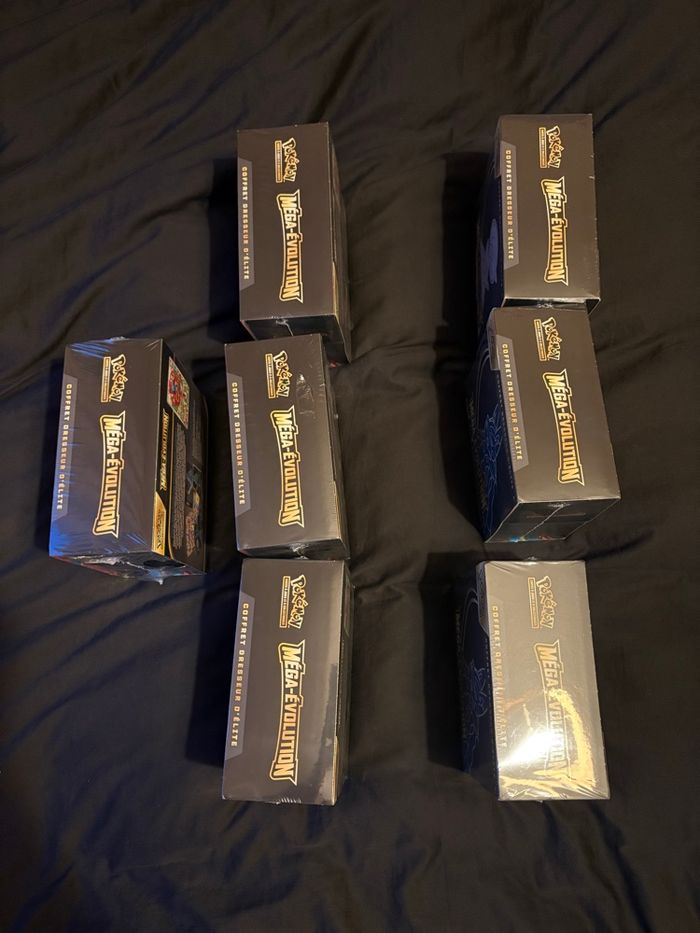 Lot de 7 ETB Pokémon Mega Évolution Avec Défaut de Scellage - photo numéro 6