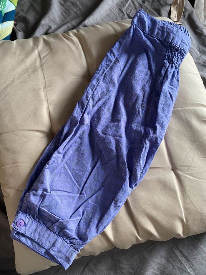 Sarouel bébé Tissaia 12 mois mauve
