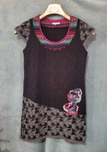 Robe / Tunique en Laine Merinos  👗 Patrice Breal - Taille 1