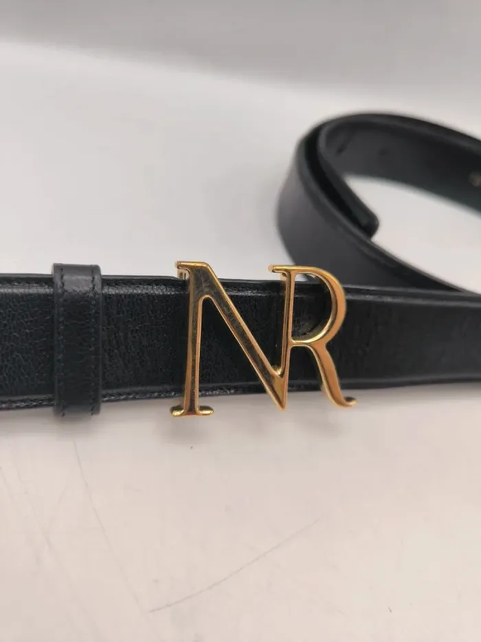 Ceinture cuir noir Nina Ricci Taille 75 cm - photo numéro 2