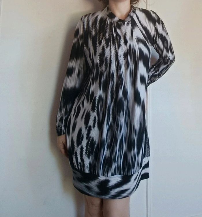 💎 robe légère imprimé zèbre t M 38 Summer collection rarissime - photo numéro 2