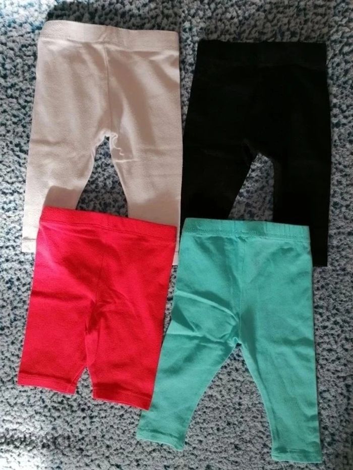 Lot de 4 leggins taille 6 mois - photo numéro 2