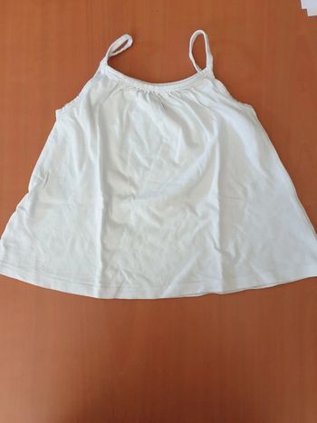 Débardeur blanc 5 ans