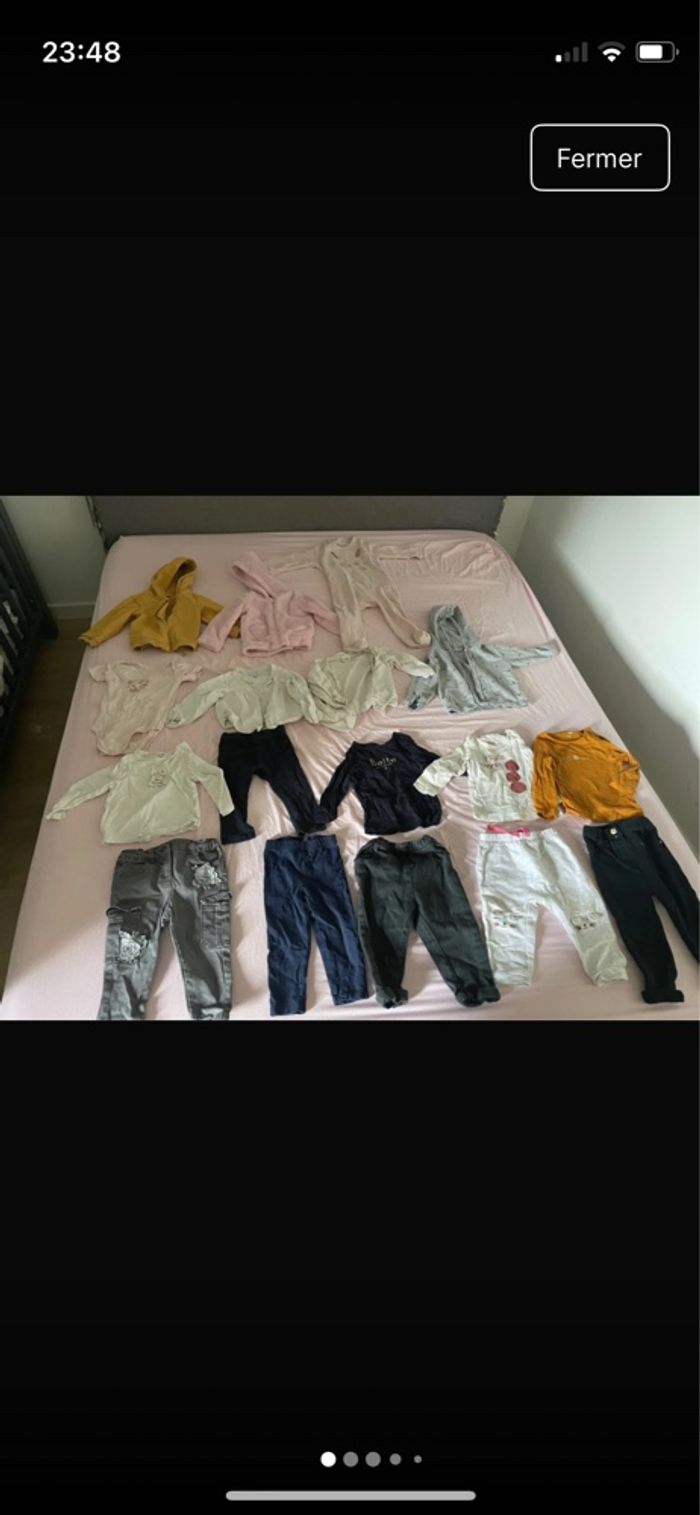 Lot  de vêtement 18 mois fille