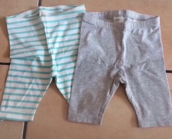 Lot deux leggings, 4-6 mois, H&M