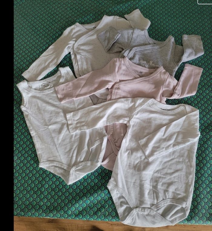 Lot de 5 bodies coton