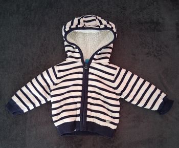 Veste marinière Polaire Le Phare de la Baleine  Taille 6 mois