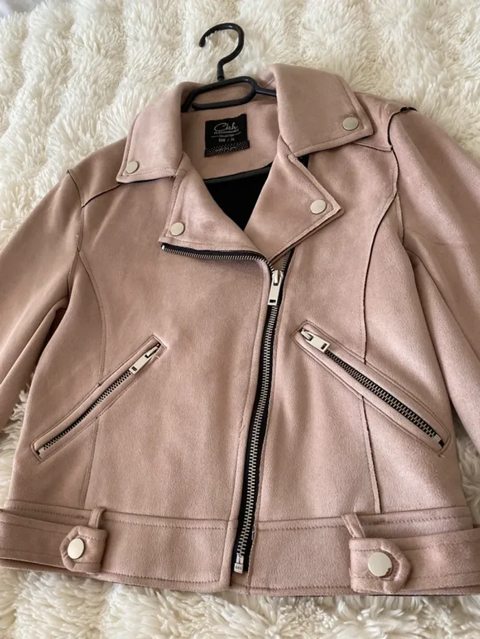 Perfecto court rose poudré taille 34 - photo numéro 5