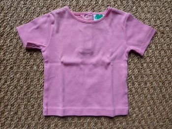 Tee shirt O Kid's rose 6 mois