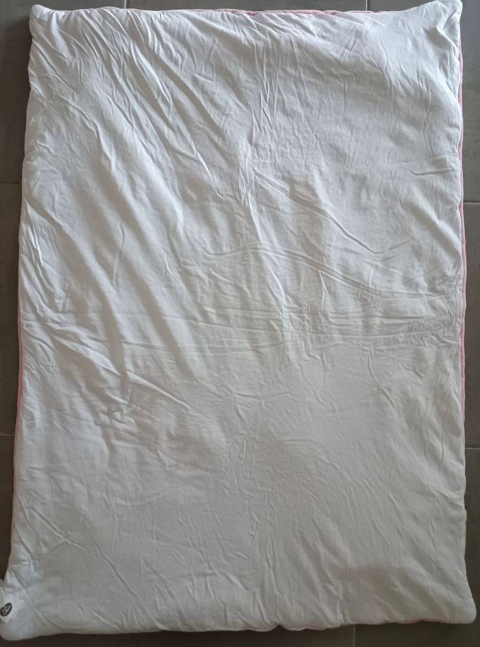 Lot Couette bébé fille ou tapis d'éveil ou dessus de lit et tour de lit motif chat - photo numéro 7