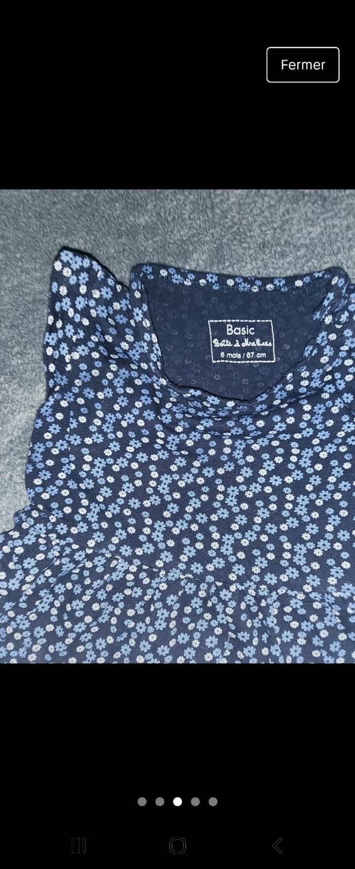 Ensemble robe et gilet fille 6 mois - photo numéro 3