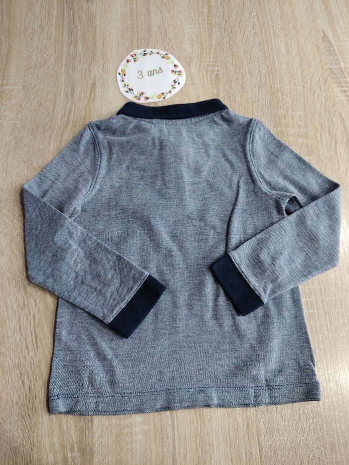 Polo manche longue garçon 3ans okaidi tbe - photo numéro 3