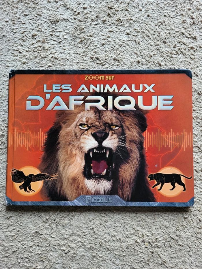 Livre documentaire enfants Zoom sur les animaux d'Afrique