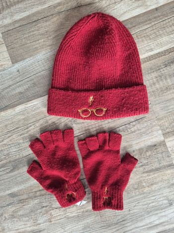 Ensemble bonnet et mitaine Harry Potter