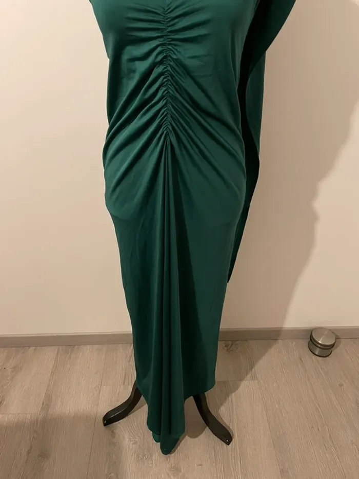 Robe de soirée asymétrique ZAFUL - Neuf - Vert émeraude - Taille M - photo numéro 3