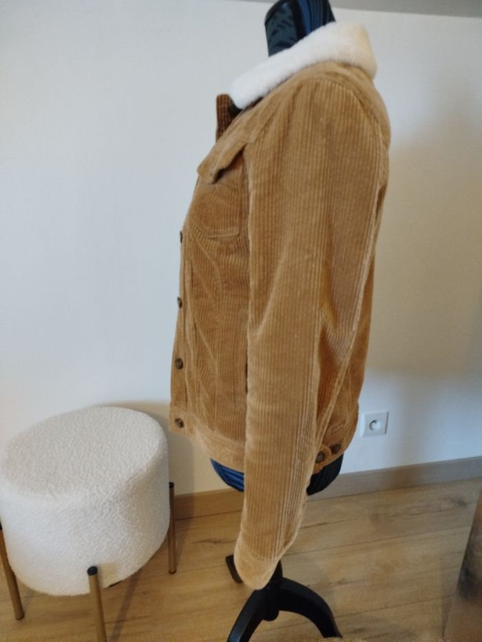 Veste velours fourrure Camel Bonobo XS - photo numéro 4