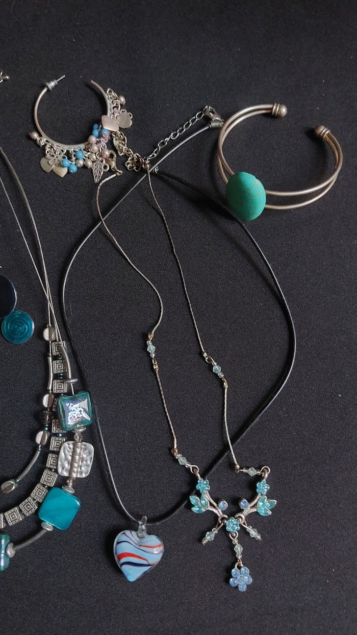 Lot bijoux bleue - photo numéro 6