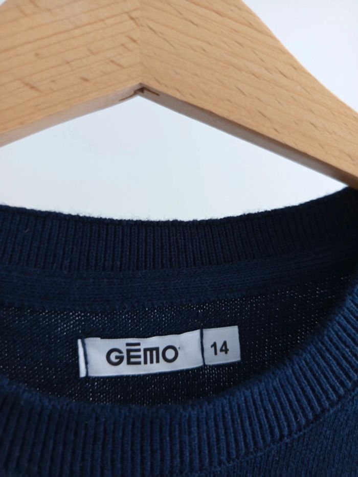 Pull bleu marine Gémo 14 ans - photo numéro 2