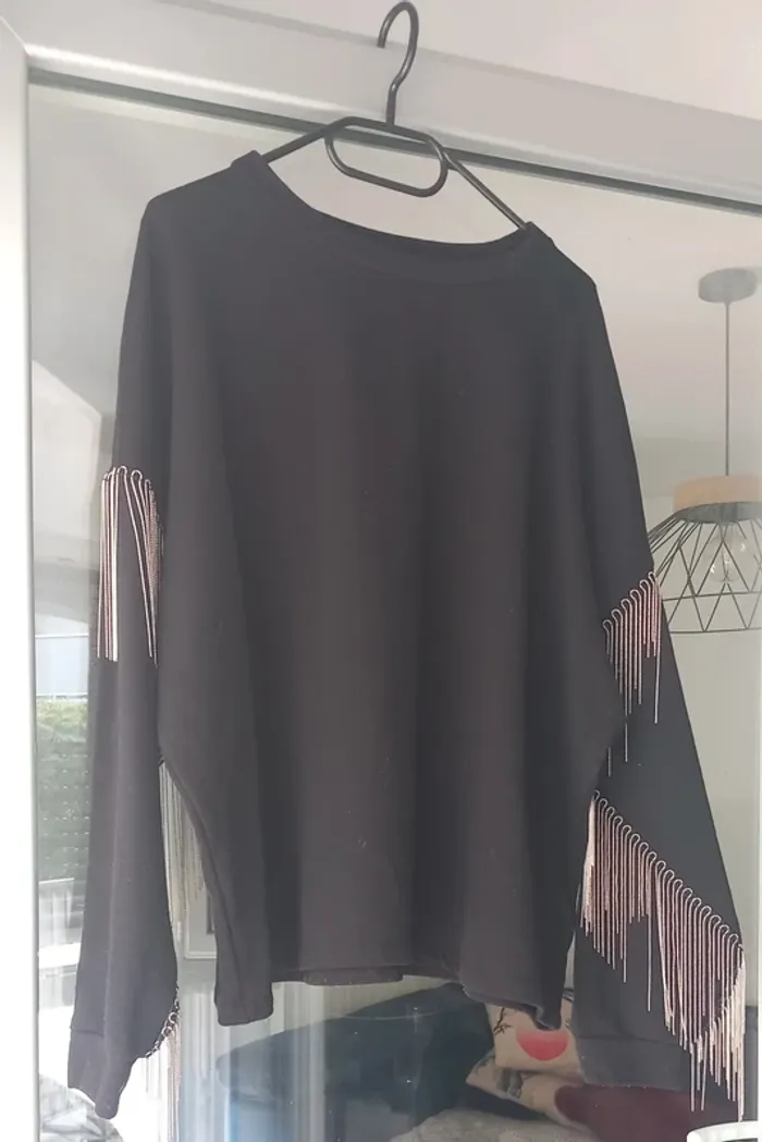 Sweat manches avec chaînes