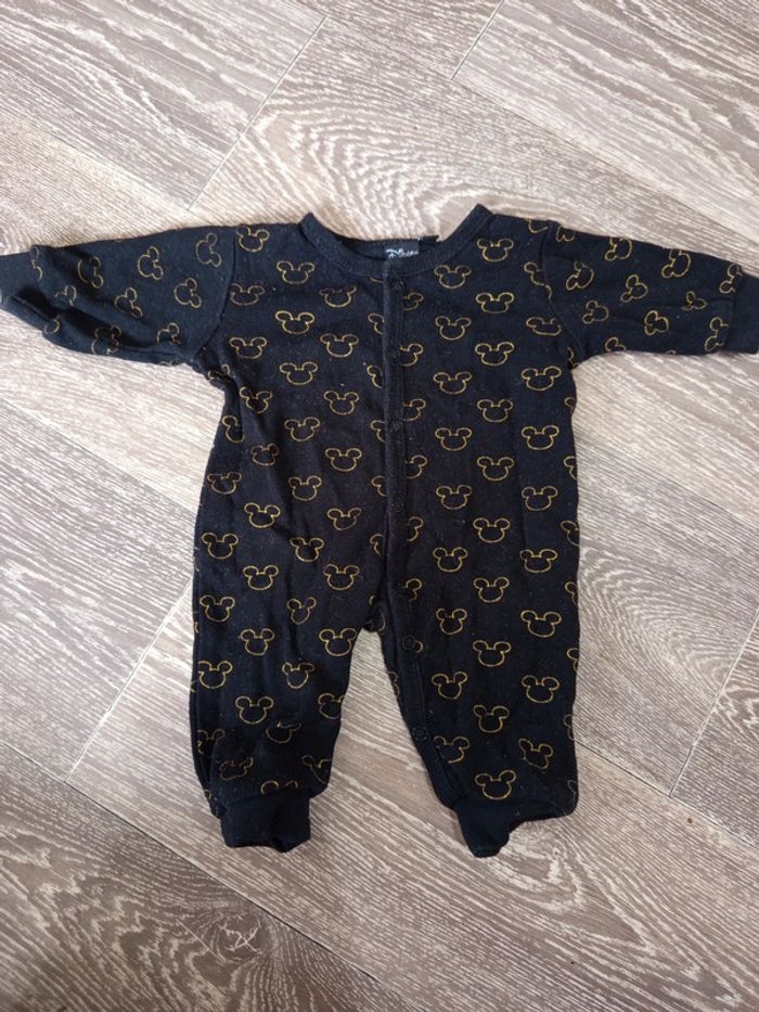 Pyjama noir Disney Mickey 1 mois